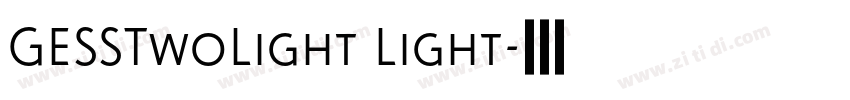GESSTwoLight Light字体转换
